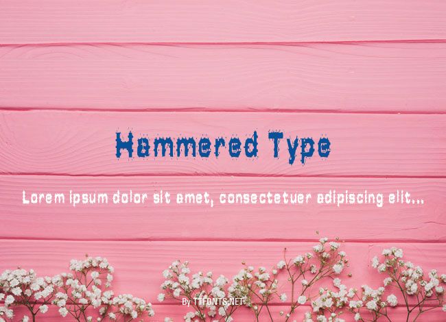 Hammered Type example
